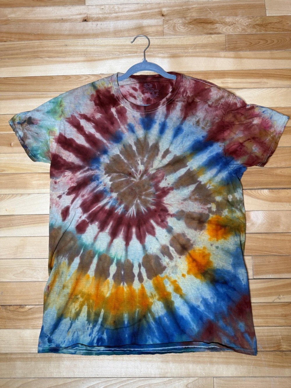 Multicolor Spiral Tie-Dye T-Shirt